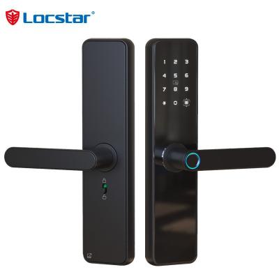 Locstar Serrure De Porte Intelligente Fechadura Digital Keypad App Online Tuya Wifi Smart Door Lock with Fingerprint - LOCSTAR