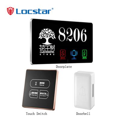 Electronic doorbell doorplate